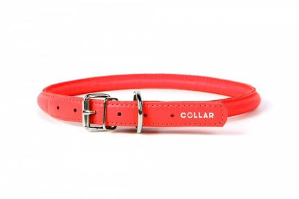 Collar Glamour ошийник круглий XS 8мм\20-25см червоний