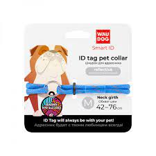 Collar WauDog Smart ID шнурок М  діаметр 4мм довжина 42-76см синій