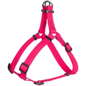 Collar WAUDOG Waterproof шлей водостійкий, метал. фурнітура (ш - 15мм, дл - 40-55см), рожева