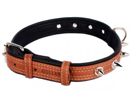Collar Soft нашийник з шипами коричневий верх 25мм/38-49см