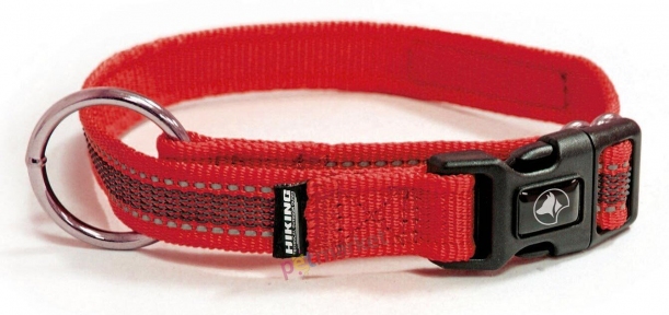 Croci Hiking Antishock, нашийник для собак, регульований, червона, нейлон, 2*36-48см