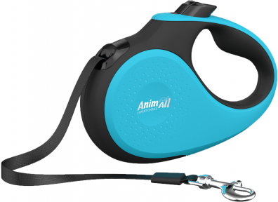 Animall Рулетка для собак до 15кг/5м Бірозова-чорна