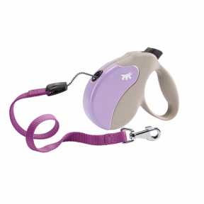 Ferplast Amigo Рулетка gray-violet 5m max 15kg трос