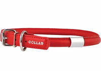 Collar Glamour нашийник круглий з адресником L (червоний) 45-53см