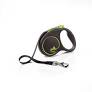 Flexi Black Design 5m, трос, зелений 15kg S