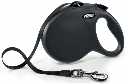 Flexi NEW Classic 5m,стрічка,чорна 50kg