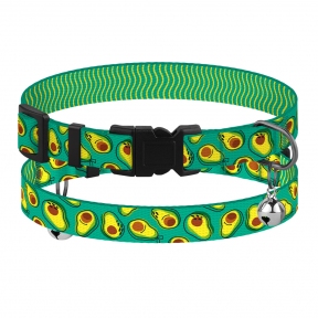 BronzeDog Urban FRUITS нашийник для котів, авокадо, обхват 10мм\18-28см 