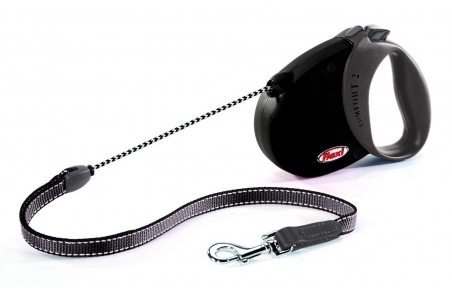 Flexi Comfort Basic 2 5m, трос, чорний-сірий 20kg