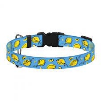 BronzeDog Нашийник для собак Urban Fruits, лимони, пласт. застібка, об.ш. 18-28см шир-10мм