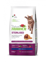  Natural Trainer Sterilised with hamon, сухий корм для стерилізованих котів з шинкою, 1,5 кг