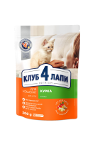 Клуб4Лапи сухий корм для котів з куркою 300г