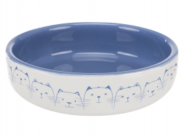 Trixie миска керамічна для коротконосих котів 0.3л/15см сіра
