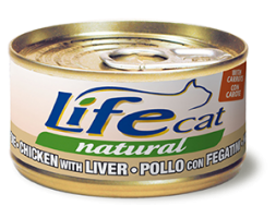 LifeCat Курка з печінкою та морквою70g