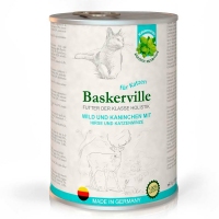 Baskerville консерва для котів оленина з кроликом та котячою м'ятою 400г