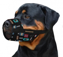  Bronzedog Намордник нейлоновий регульований №3 (А; 25-34см) орнамент інки