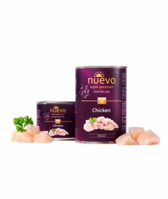 NUEVO Adult, консервований корм з куркою, для кішок, 200г