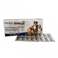  Animal VetLine антигельмінтний захист для котів та собак (50 таблеток)