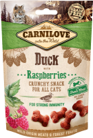 Carnilove Cat Crunchy Sack Ласощі д/кішок качка та малина, 50г