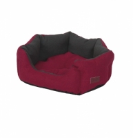 Croci диван для тварин Rubby Red червоний/чорний 40*32*16см